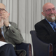 Los cofundadores de LIGO, Rainer Weiss y Kip Thorne, durante el anuncio de la detección de ondas gravitacionales. Imagen: Getty